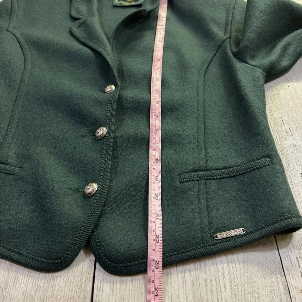 Giesswein Wool Jacket Women’s Green Blazer Size U.S. 6 - Picture 7 of 9